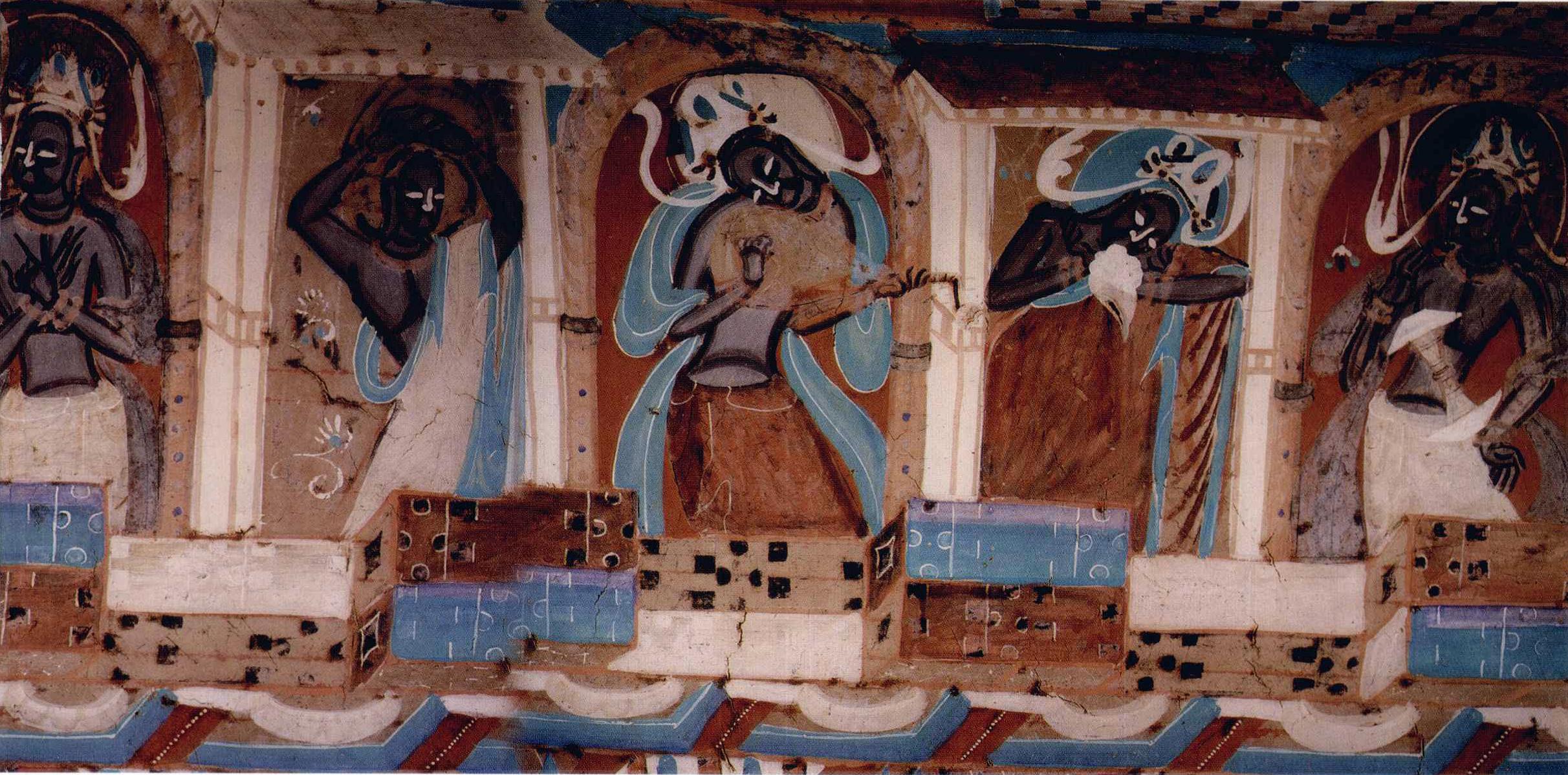 【敦煌石窟】北魏-435窟:窟内赏析【高清大图】_西域