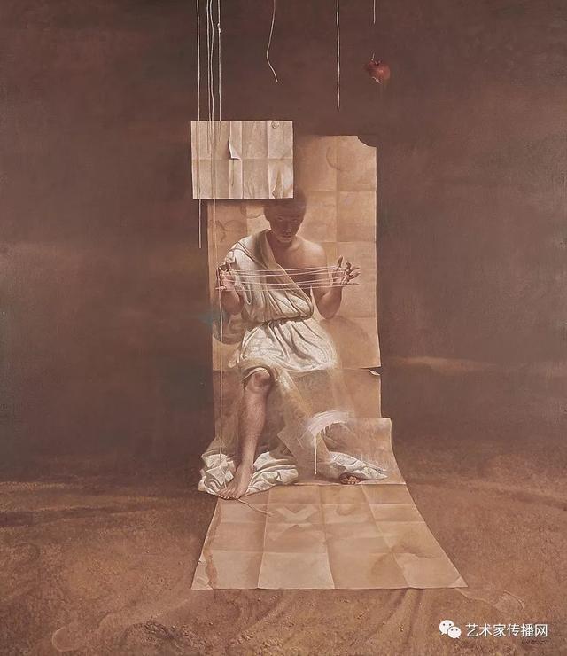 李晓刚用坦培拉油画混合画法画出的人体画,真是惊艳_中国