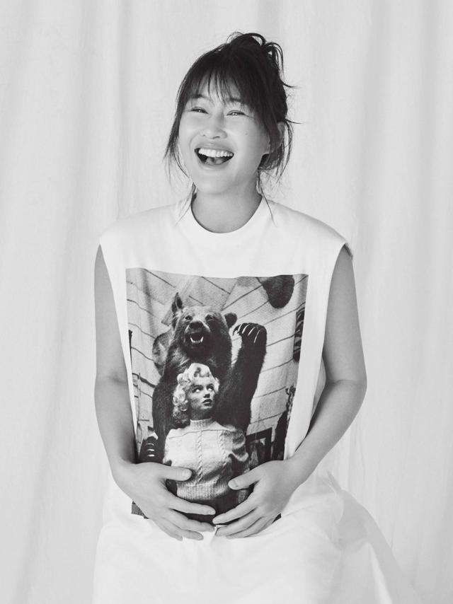 原创孕期照谁都会拍陈燃却能拍出时尚高级感一家三口同框照太有爱