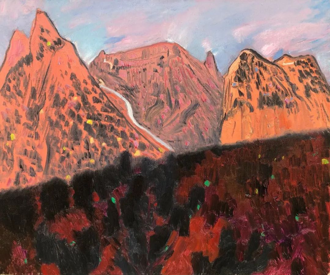 写意风格山野风景王克举油画