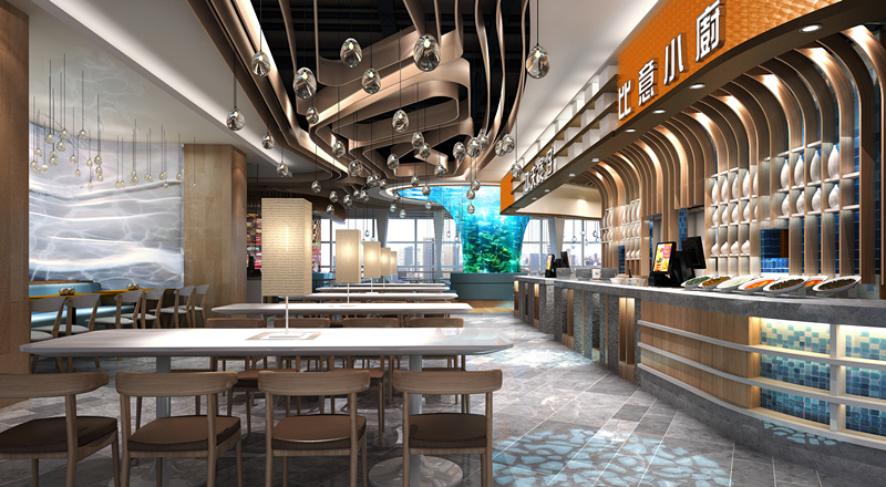 畅游海洋乐园 | 南京景枫食尚荟美食广场_设计