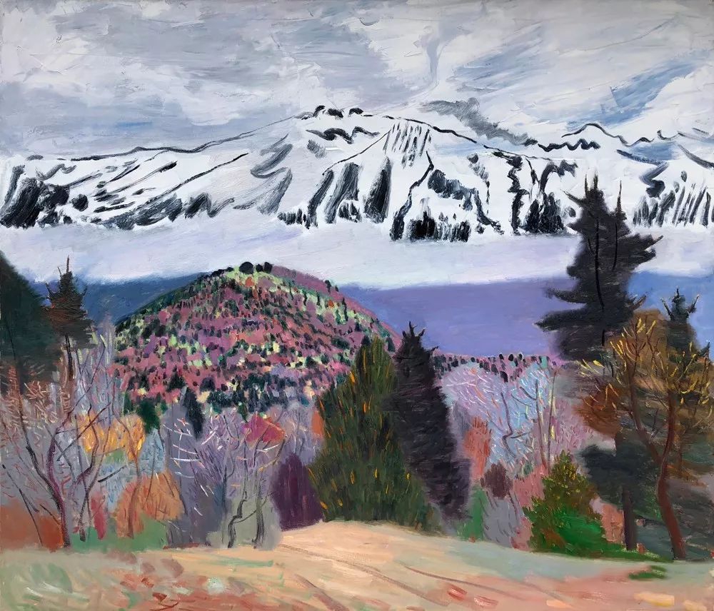 写意风格山野风景王克举油画