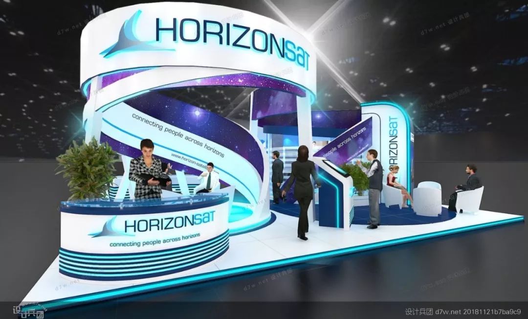 35个多弧吊顶造型展台设计【灵感图库】_弧形