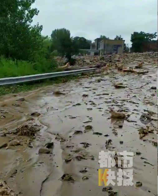 蓝田洪水图片