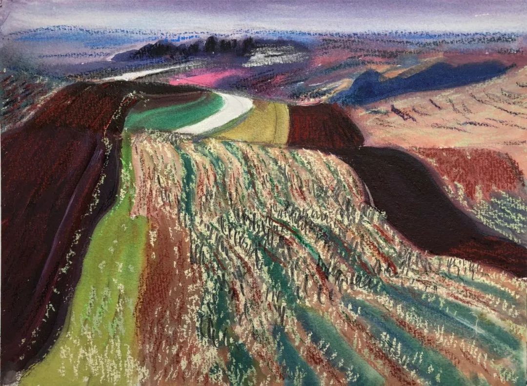 写意风格山野风景王克举油画