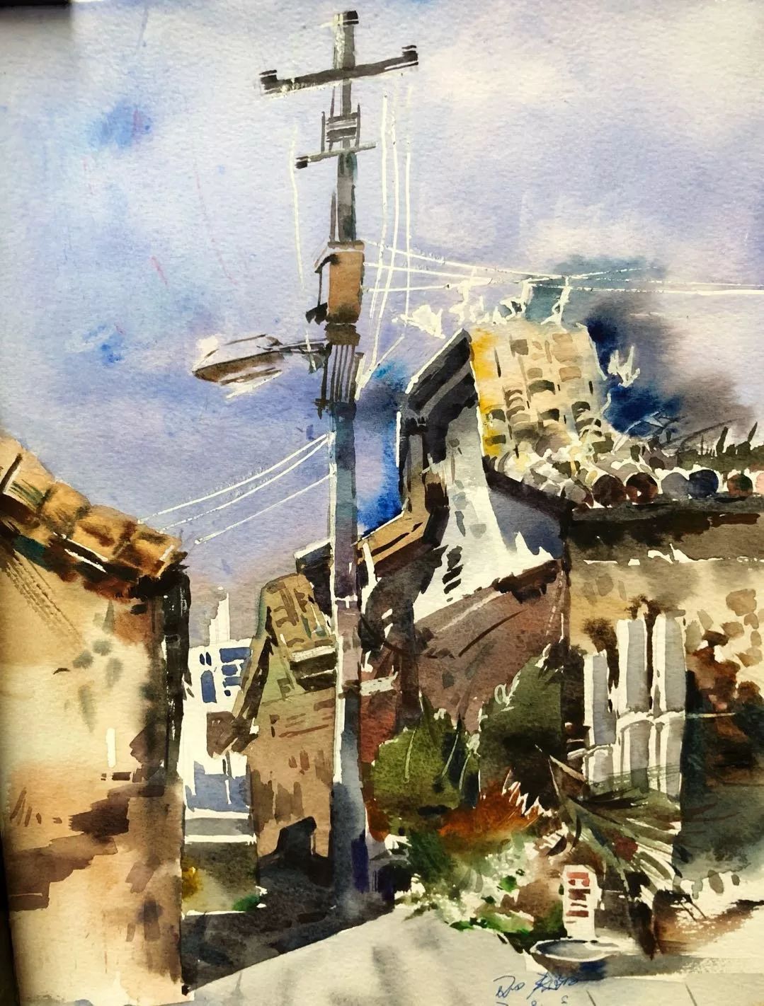 艺苑写生基携一方如画风景地等风也等你_绘画