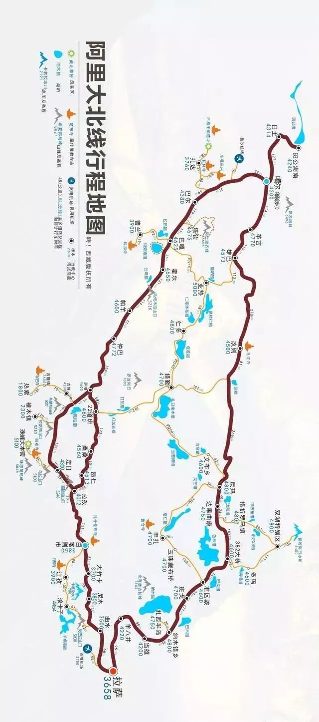 12张进藏旅行线路图大全