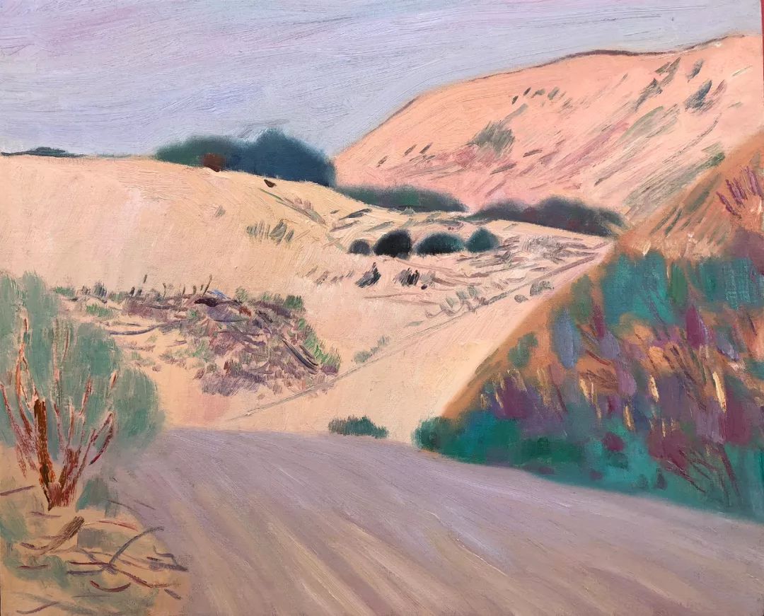 写意风格山野风景王克举油画