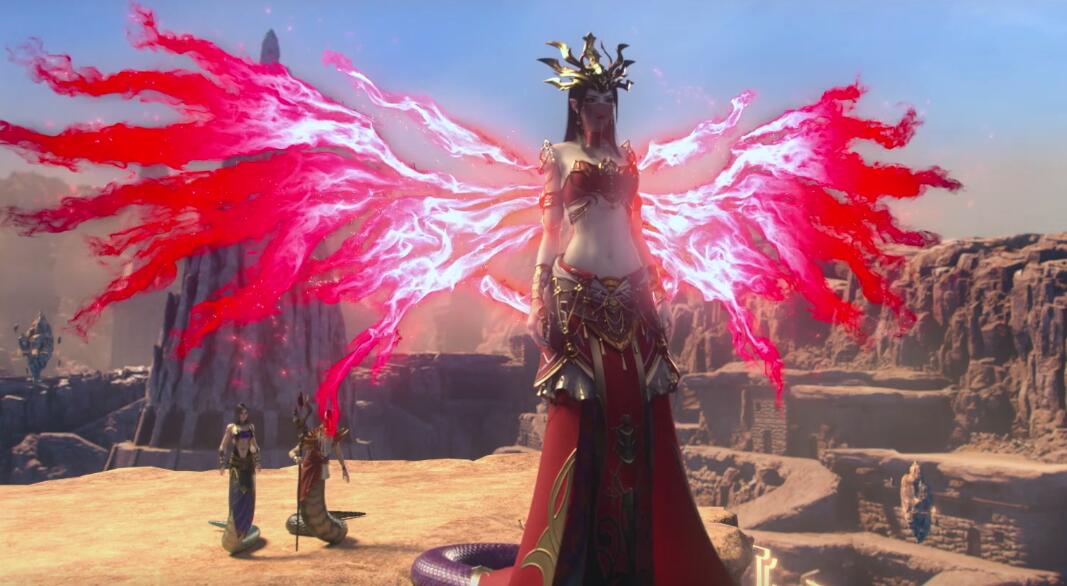 斗破苍穹美杜莎斗气化翼太美云韵仙气十足他却像个憨憨