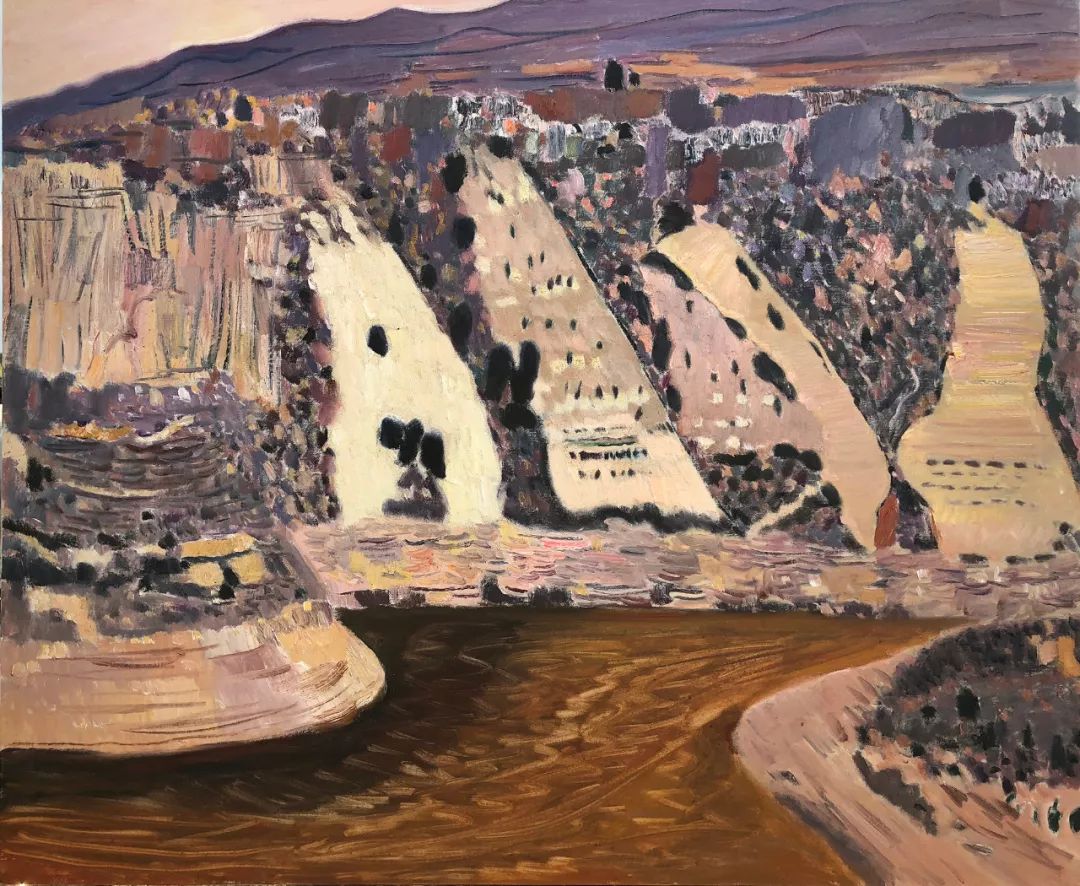 写意风格山野风景王克举油画