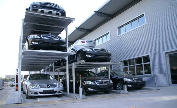 若干组(套)机械立体停车设备组合在一起,就建立起了机械立体停车库