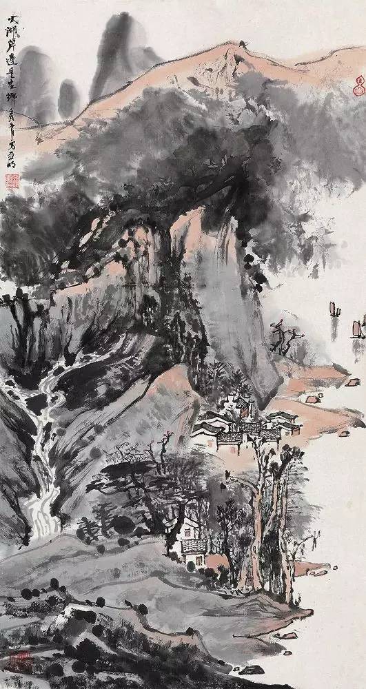 现当代名家亚明山水欣赏