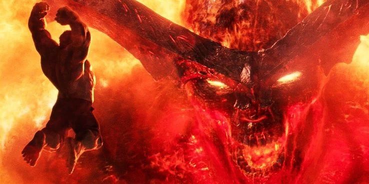 原创漫威:浩克的10场对决,生吃奥创机器人,一拳打翻齐塔瑞母舰