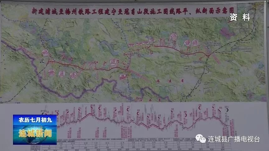 浦梅铁路路线图连城段图片