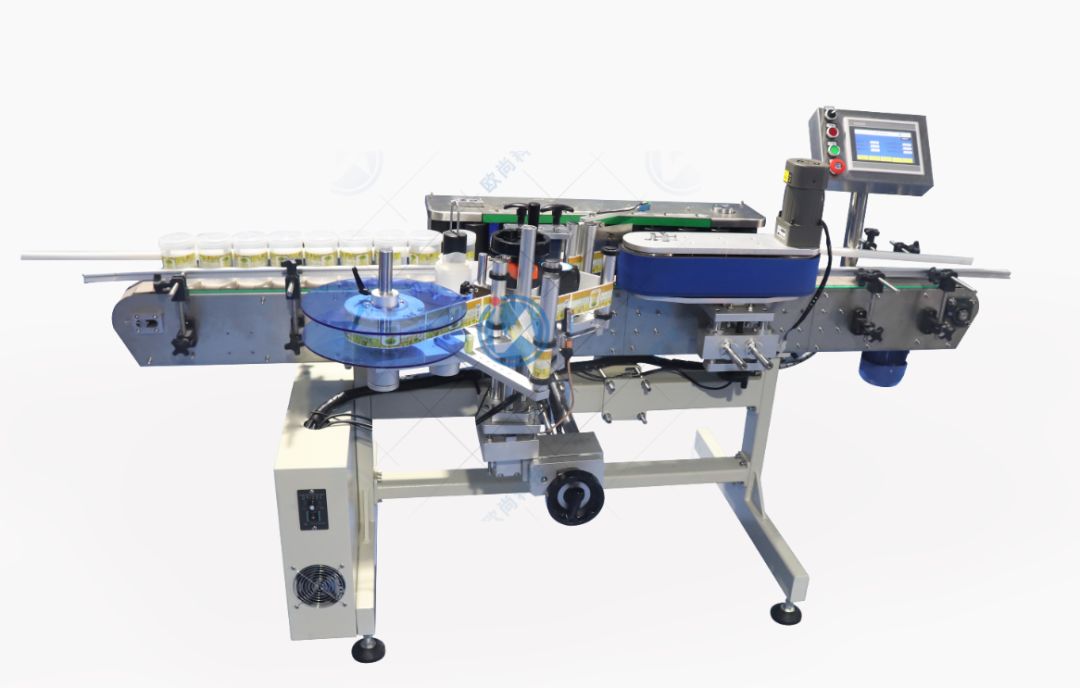 欧尚asnc01全自动高速搓滚式圆瓶贴标机