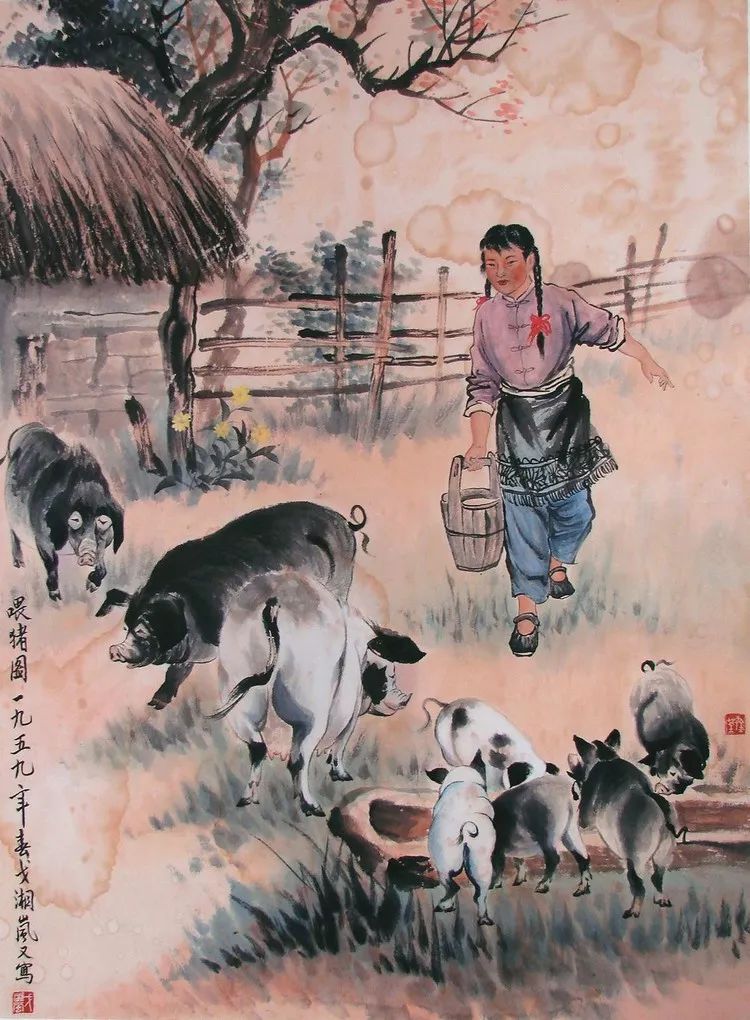 他与徐悲鸿并称为"北徐南戈",以画马闻名于世_戈湘岚