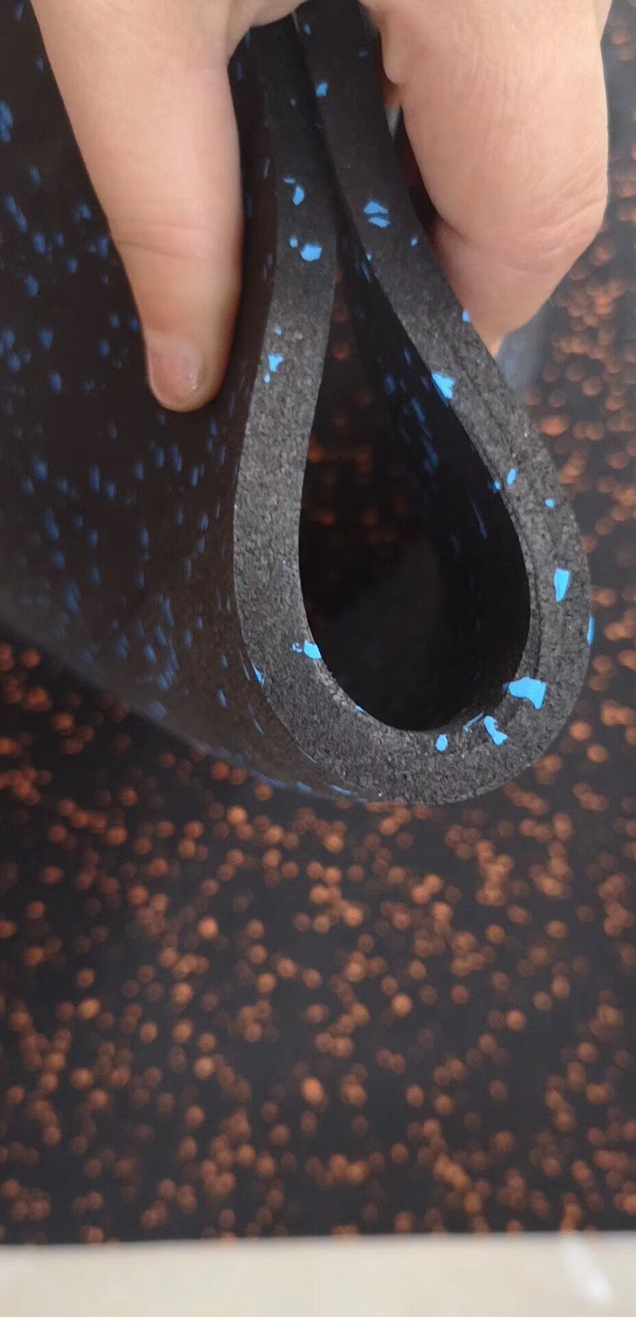 健身房专用橡胶epdm同质透心橡胶卷材隔音垫地板力量区重力区减震垫