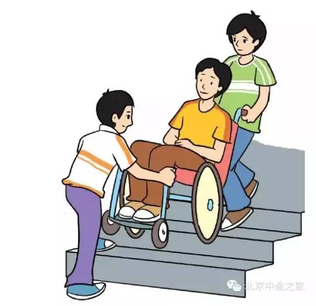 志愿者服务推轮椅的技巧