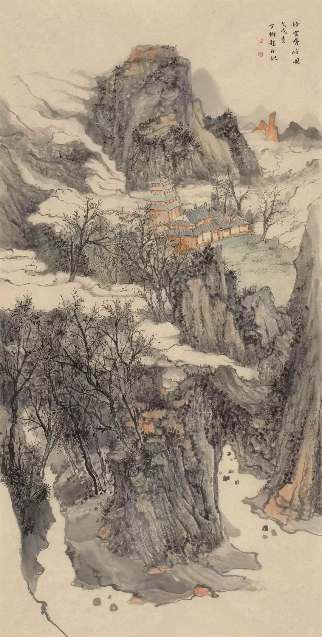 中国美术家协会会员唐雪梅艺术节期间来通渭悦心国际书画村创作交流