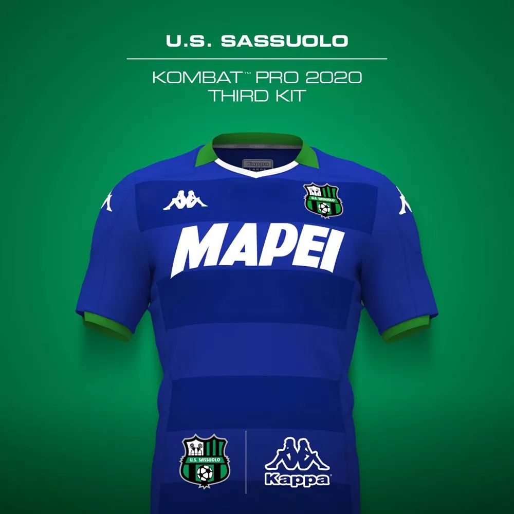 kappa发布萨索洛2019/20赛季主客场球衣