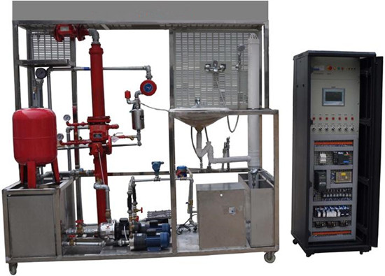 智能楼宇给排水设备安装与plc控制装置,给排水系统演示教学设备