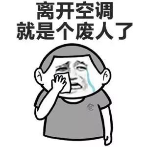 热得离不开空调!