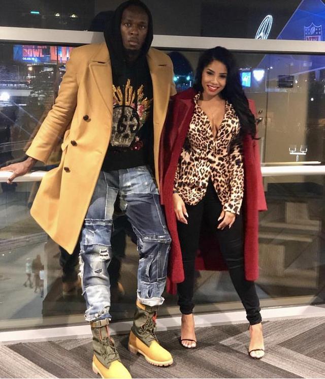 博尔特夫妻近照退役2年仍是吸金王矮40cm娇妻很漂亮