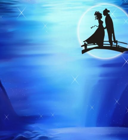 七夕银河浩瀚隔不断织女牛郎一辈子相思相望鹊桥飞架甜蜜的良宵抵不过