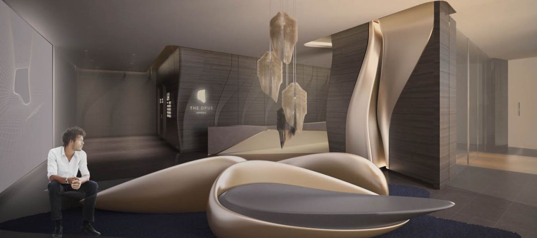 dubai提供服务室内的整体设计,同样是由扎哈完成一居室服务式公寓从