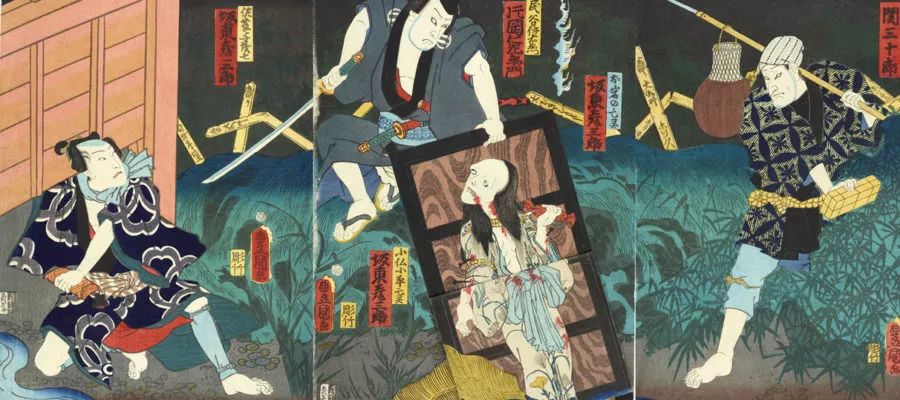 年写成的歌舞伎剧本,据说其中的怨妇"阿岩"就是后来日本恐怖电影中