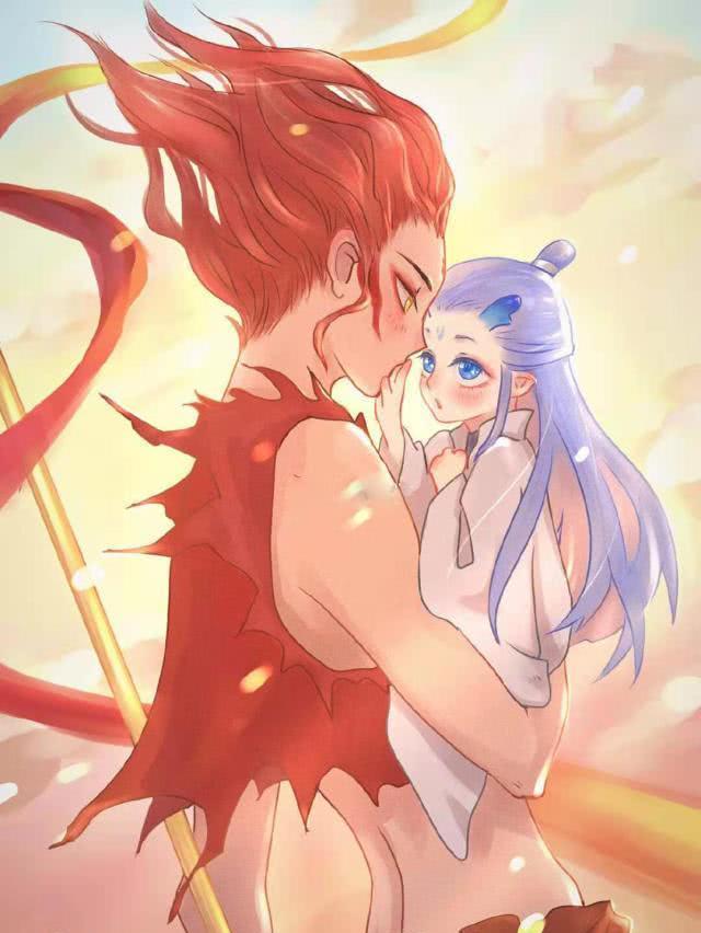 敖丙被大家抱在怀里,最后一张爱了