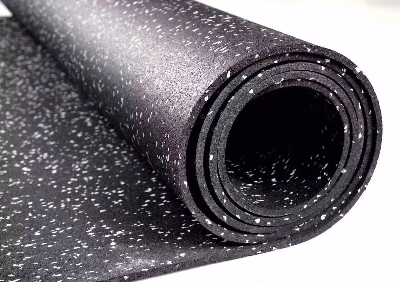健身房专用橡胶epdm同质透心橡胶卷材隔音垫地板力量区重力区减震垫
