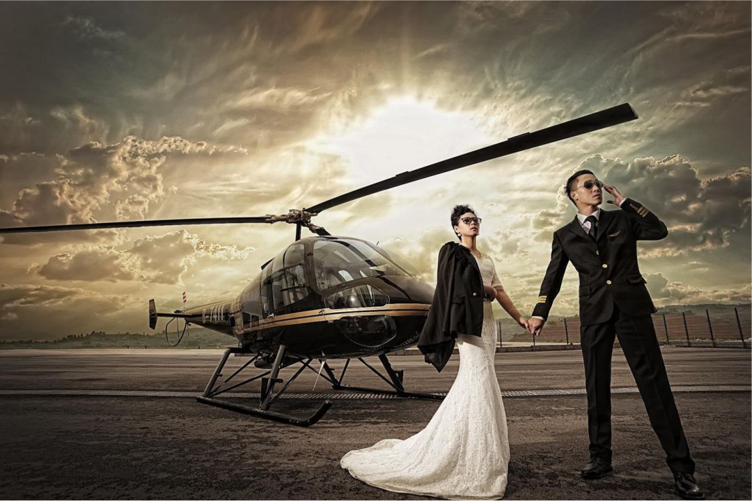 或是在八尔湖来一场浪漫的直升机婚礼