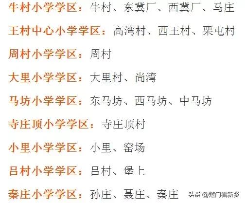 019新乡牧野区小学秋季学区划分报名时间出炉"