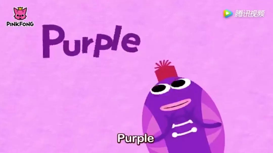 purple /04p08rp05l/ 紫色(的)