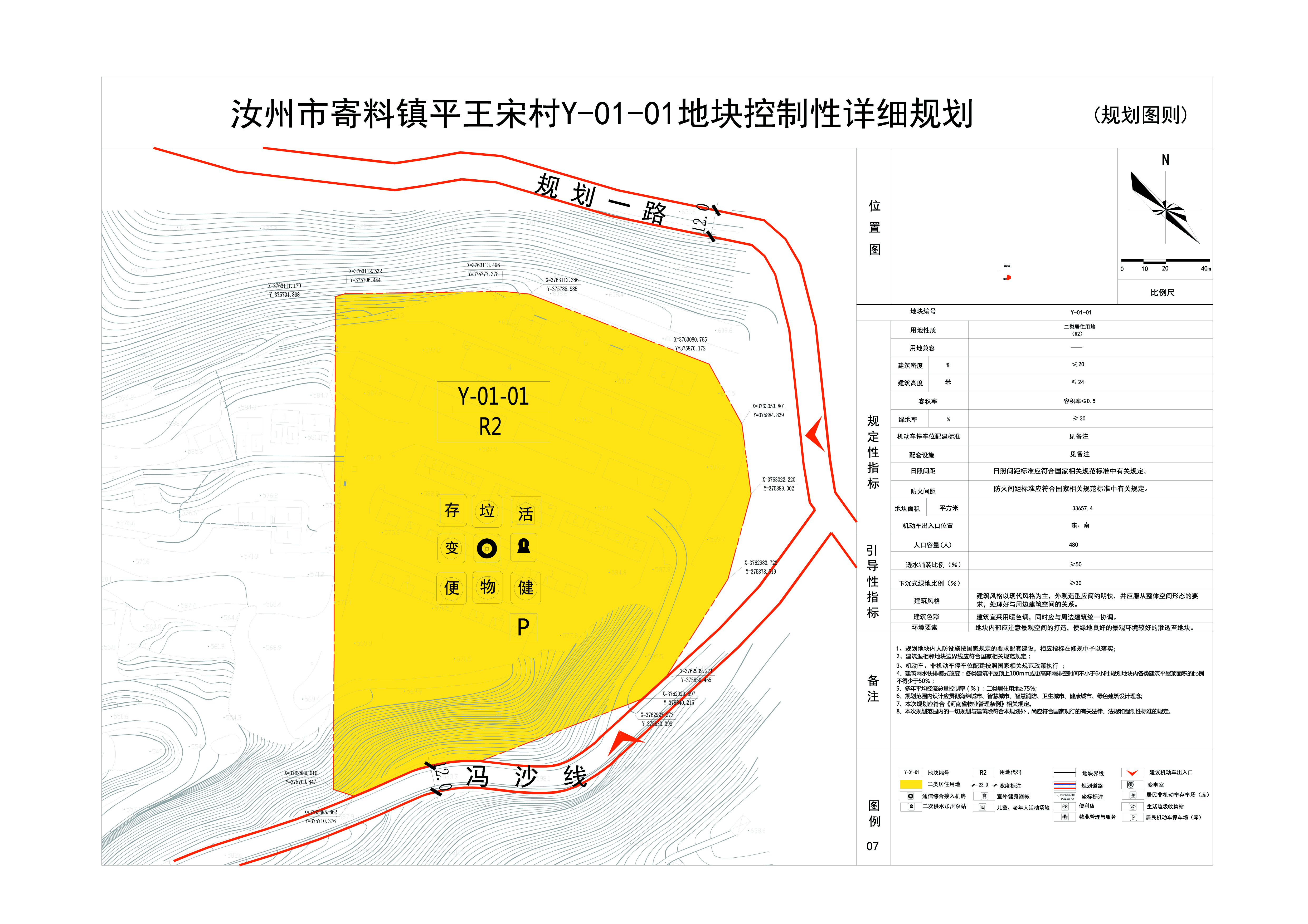 汝州市寄料镇平王宋村y0101地块控制性详细规划