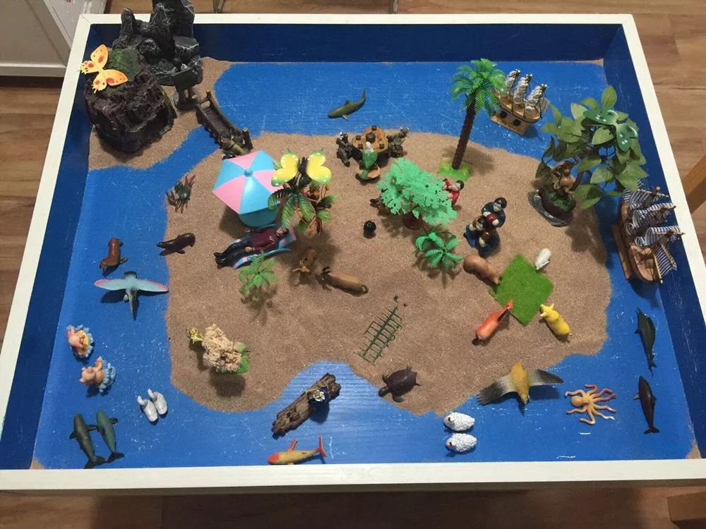 沙盘游戏陪着孩子玩就能起到治疗效果