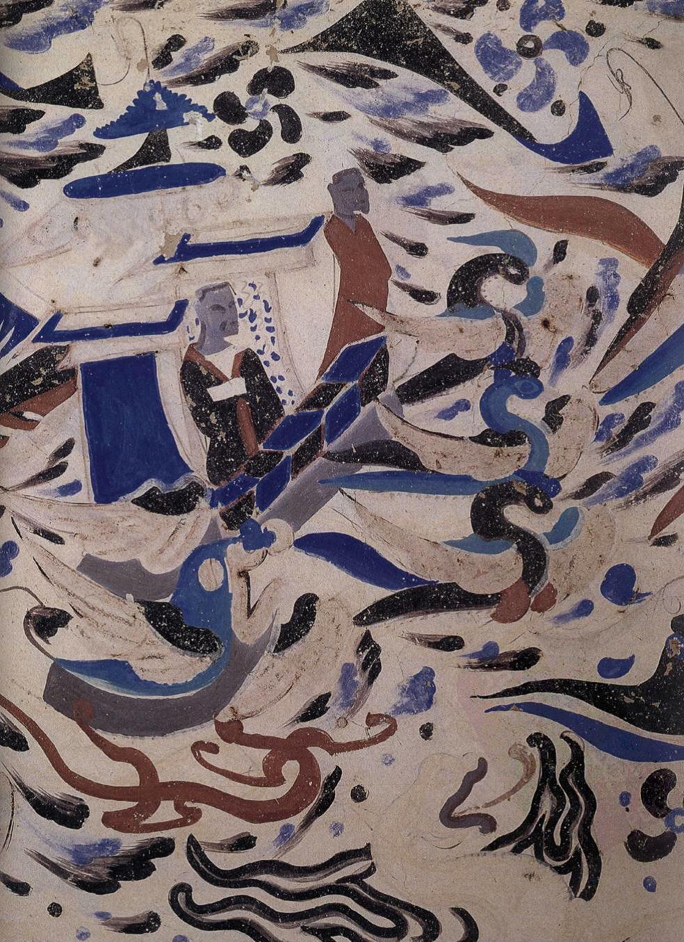 敦煌石窟西魏249窟2窟顶四坡诸神云集风雨雷电高清大图