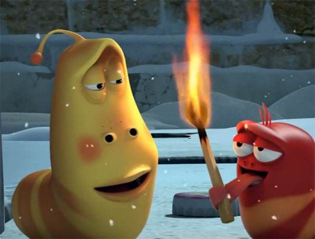 原创韩国动漫爆笑虫子有时候快乐就是这么简单