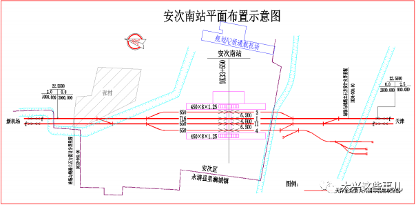 天津到大兴机场的高铁线路图来啦!终于知道走哪了_永清