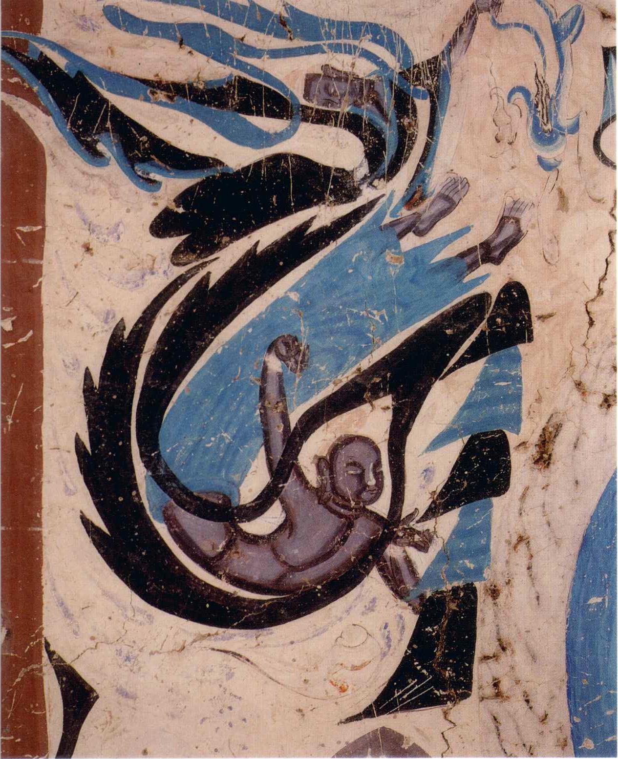 敦煌石窟西魏249窟1主龛绘塑南北壁说法图与天宫伎乐高清大图