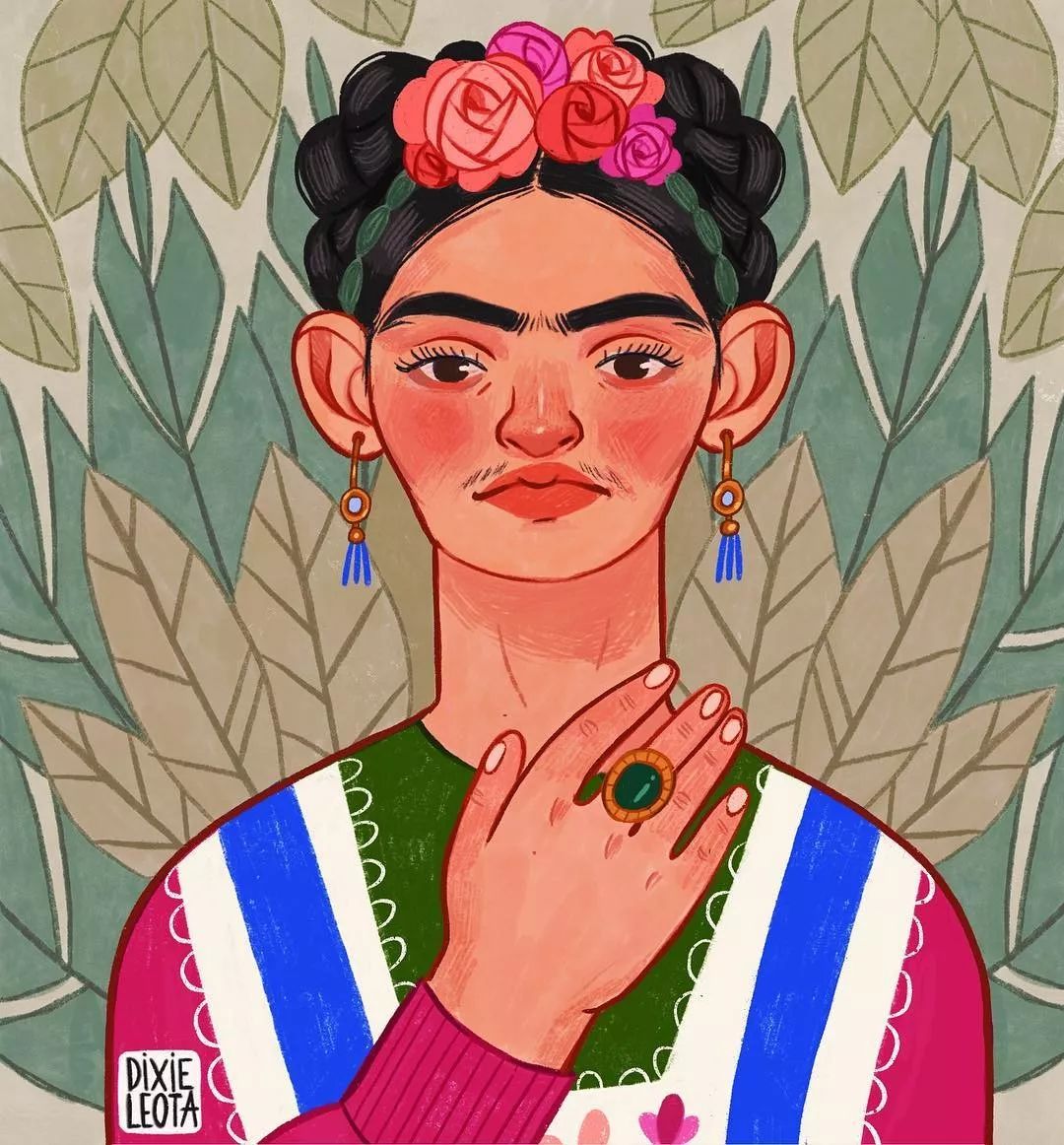 "戏精"美女画家将名画画的魔性十足,笑不到肚子痛算我输!_插画