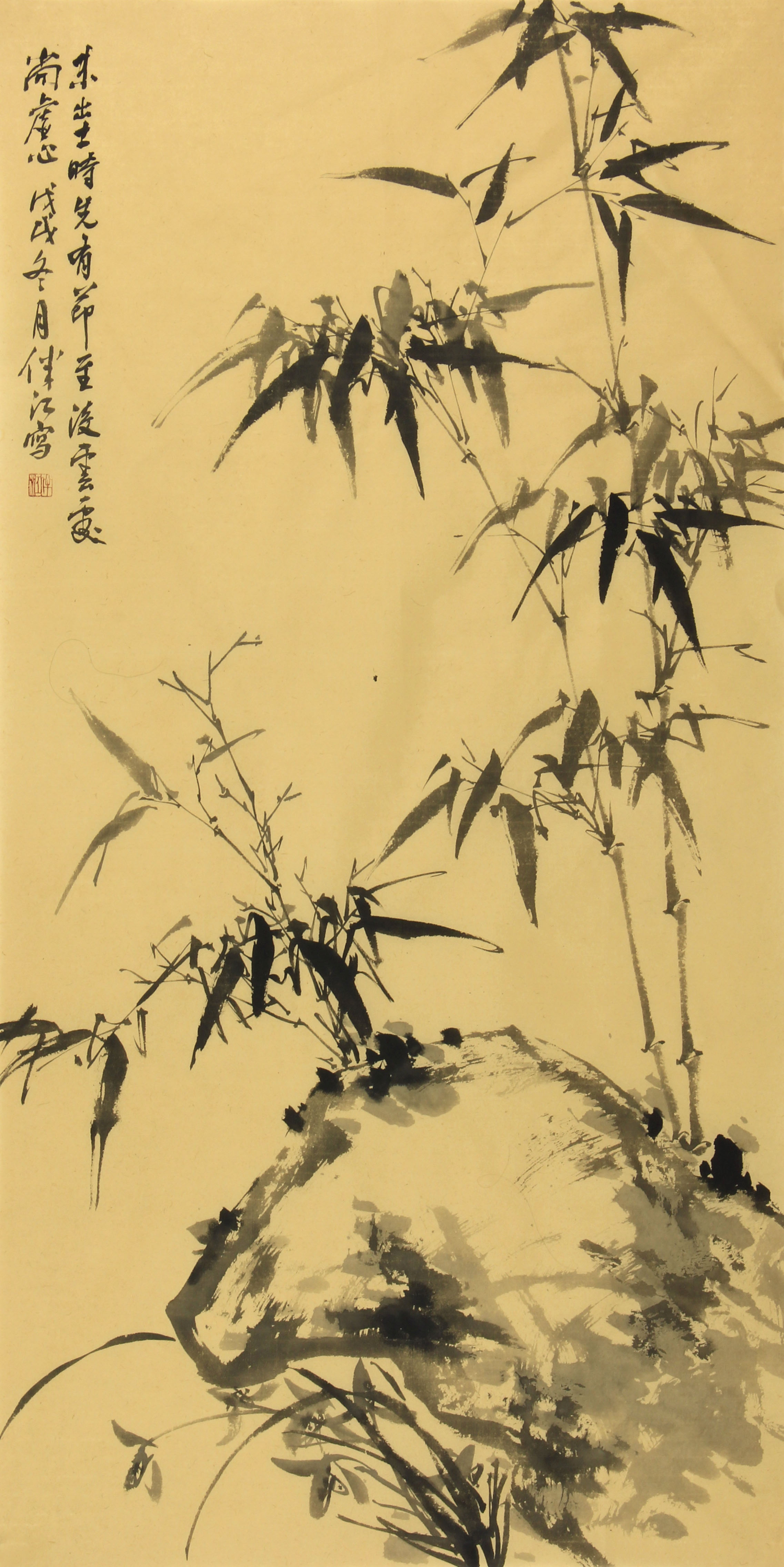 玄关风水挂画之竹子画,竹报平安节节高升