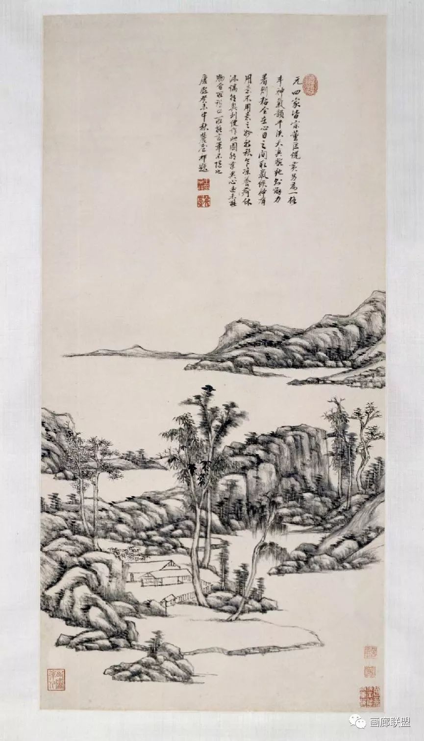 故宫博物院藏王原祁作品欣赏_朱文印