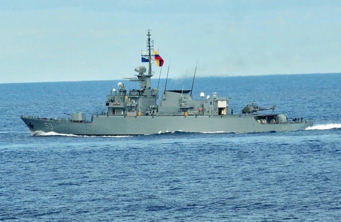 韩流吹到了南美洲哥伦比亚海军试射韩国版鱼叉反舰导弹
