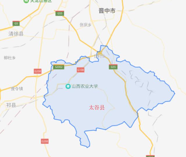 山西省祁县地图高清图片