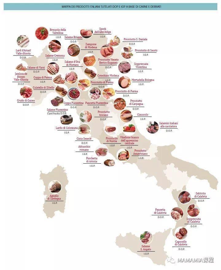 单看意大利美食地图就能知道意大利有这么多好吃的