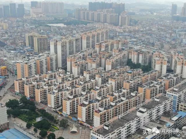 航拍宾阳县城区带你看不一样的宾州镇