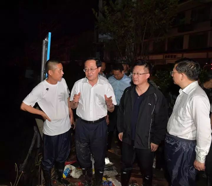 省委书记车俊赴我市大荆镇指导抢险救灾工作_乐清