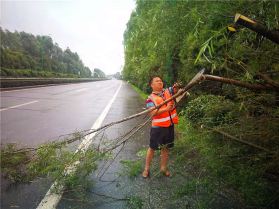 盐都区公路站积极应对台风“利奇马”确保道路安全畅通  图3